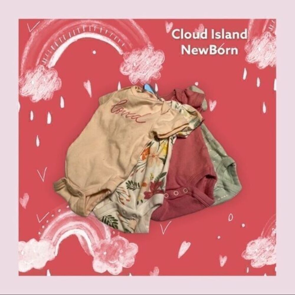 4PK Meadow Short Sleeve Bodysuit - Cloud Island
